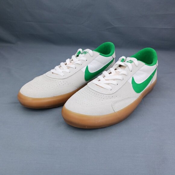 Nike SB Heritage Vulc Mens Sneakers CD5010 101 White Green Size 10-14 NO BOX TOP - Picture 4 of 9